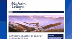 Desktop Screenshot of machuimcottages.co.uk